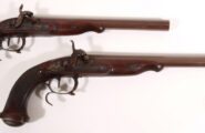 Paar Perkussionspistolen Bruneel a Lyon 1830