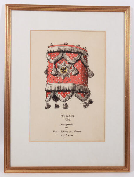 Gemälde: Kesselpauke, Preussen, 1762, Garde d. Corps