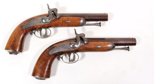 17997 - Paar Offizierspistolen Frankreich 1840