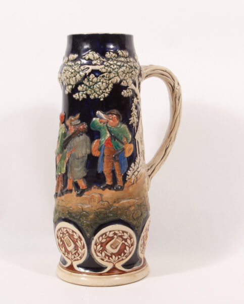 18110 - Hoher Keramikkrug um 1900