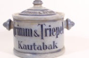 Steinzeugtopf für Kautabak, Nordhausen, um 1850