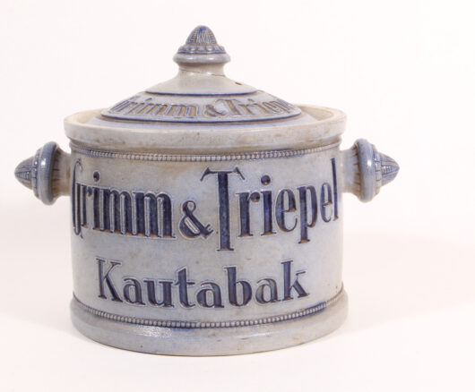 18112 - Steinzeugtopf für Kautabak, Nordhausen, um 1850